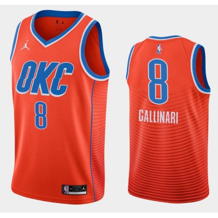 Herren NBA Oklahoma City Thunder Trikot Danilo Gallinari 8 Jordan Brand 2020-2021 Statement Edition Swingman